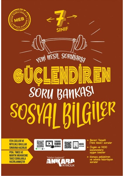 7.Sınıf Güçlendiren Türkçe + Matematik + Fen Bilimleri + Sosyal Bilgiler Soru Bankası Seti