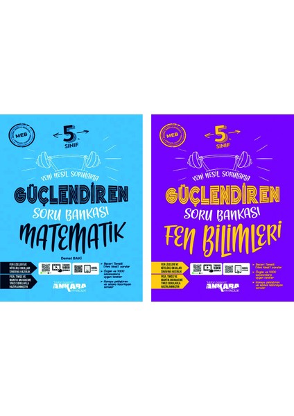 5.Sınıf Güçlendiren Matematik + Fen Bilimleri Soru Bankası Seti