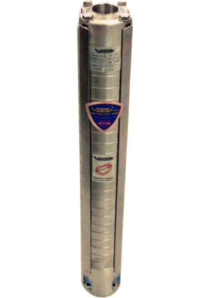 4 Clk 3A-18 1.5 Hp Motora Çelik Fanlı Komple Paslanmaz 4" Dalgıç Pompa Kademesi