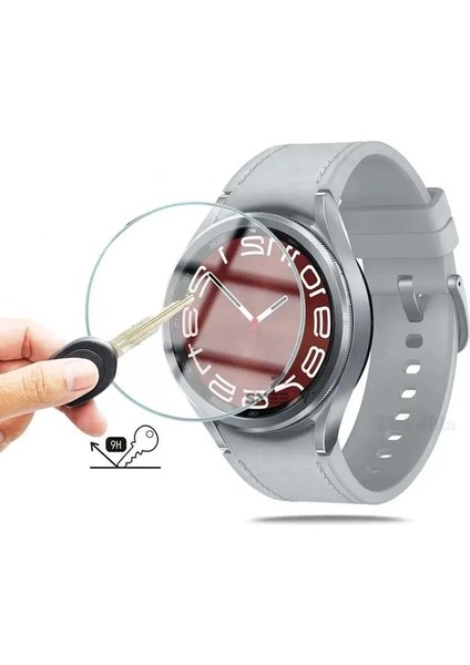Samsung Galaxy Watch 6 Classic 43MM Uyumlu Polymer Temperli Nano 0.5 mm Watch Ekran Koruyucu