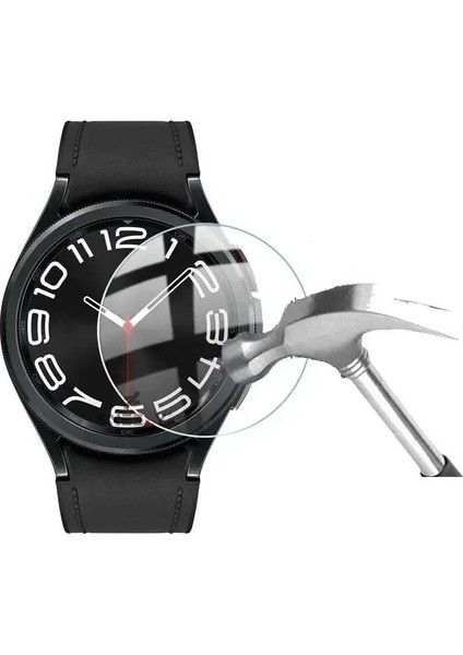 Samsung Galaxy Watch 6 Classic 43MM Uyumlu Polymer Temperli Nano 0.5 mm Watch Ekran Koruyucu