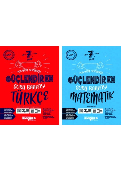 7.Sınıf Güçlendiren Türkçe + Matematik Soru Bankası Seti