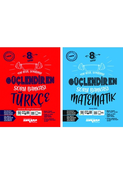 8.Sınıf Güçlendiren Türkçe + Matematik Soru Bankası Seti