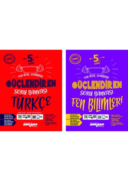 5.Sınıf Güçlendiren Türkçe + Fen Bilimleri Soru Bankası Seti