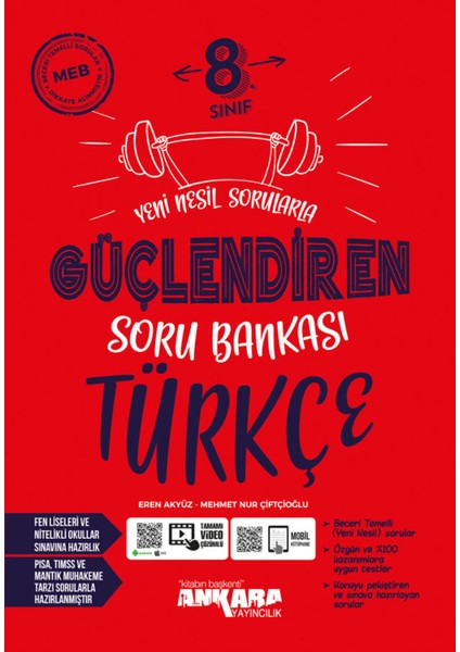 8.Sınıf Güçlendiren Türkçe + Matematik + Fen Bilimleri + Sosyal Bilgiler Soru Bankası Seti
