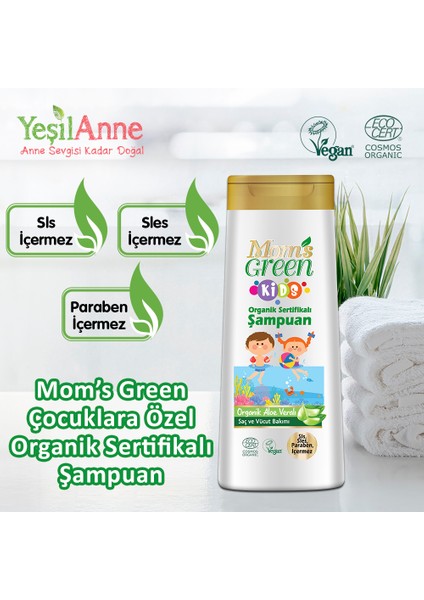 2'li Set Organik Çamaşır Deterjanı 1500 ml (40 Yıkama) ve Kids Çocuk Şampuanı 400 ml fırsatları