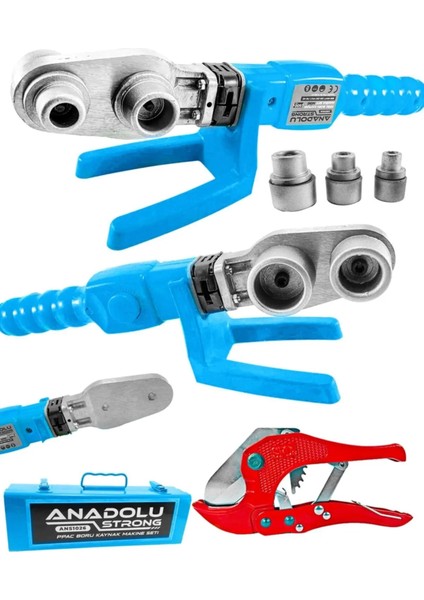 Anadolustrong ANS1026 Pprc 600 Watt Boru Kaynak Mini Makina Seti Plastik Boru Kaynak Makinesi
