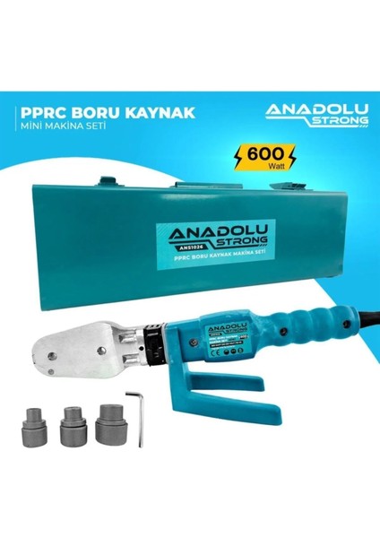 Anadolustrong ANS1026 Pprc 600 Watt Boru Kaynak Mini Makina Seti Plastik Boru Kaynak Makinesi