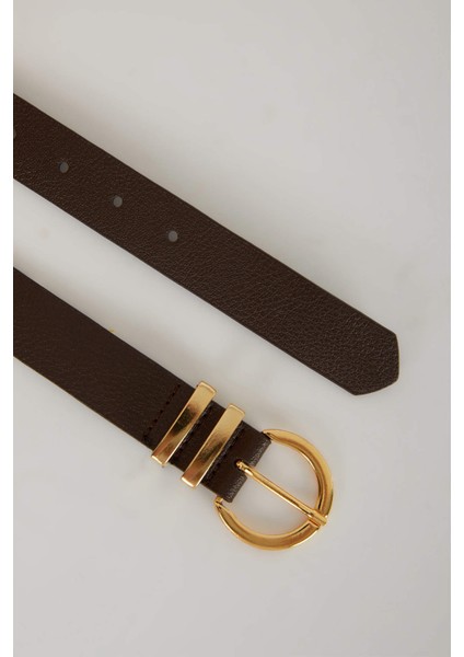 Kadın Oval Toka Suni Deri Jean Kemeri B1525AXNS fiyatları