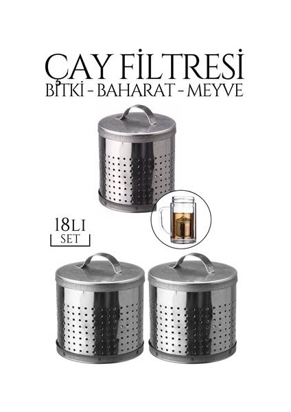 15+3 Adet Bitki Çayı Filtresi Giorgetti Design 718935