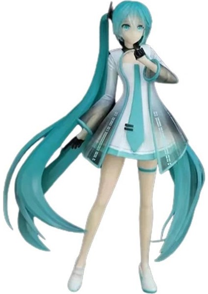 Anime Figure Şekil Güzel Kız Car Araba Süs Dekorasyon Heykeli Pvc Eylem Heykelcik Modeli Oyuncak Bebek Çocuk Hediyeler 19CM Miku