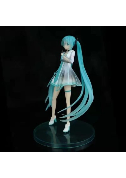 Anime Figure Şekil Güzel Kız Car Araba Süs Dekorasyon Heykeli Pvc Eylem Heykelcik Modeli Oyuncak Bebek Çocuk Hediyeler 19CM Miku