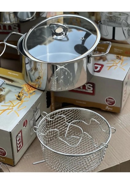 Çelik Fritöz Kızartma Tenceresi