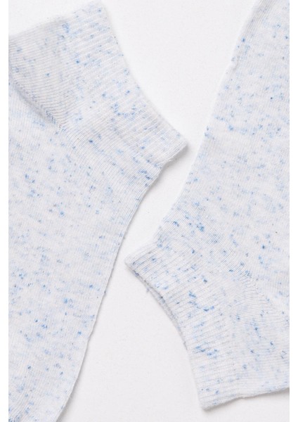 Desenli Patik Çorap Mavi Melanj fırsatları