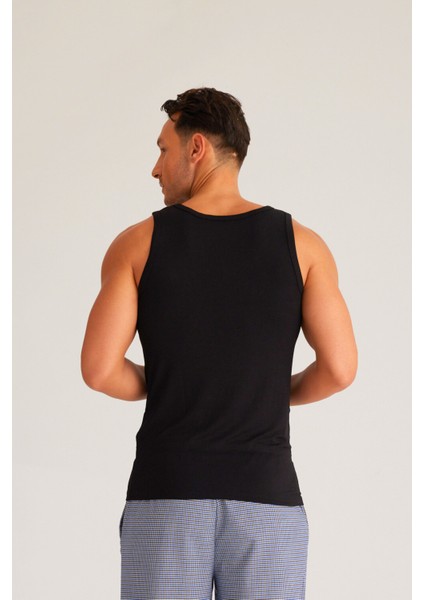 Basic New Modal Askılı Erkek Atlet Siyah fiyatları