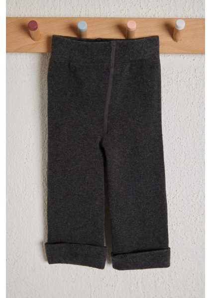 Pamuklu Çocuk Tayt Pantolon Antrasit fırsatları