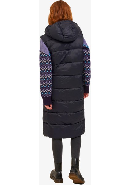 Jxnora Lightweight Long Vest Otw Kadın Siyah Mont 12245694-BLACK fiyatları