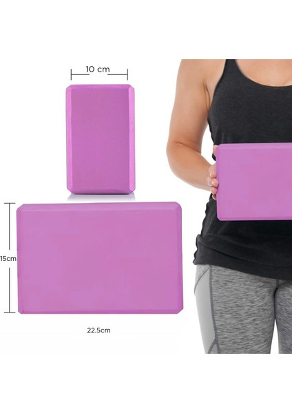 Pro Series Büyük Boy Yoga Blok Pembe modelleri