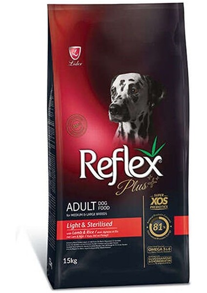 Reflex Plus Sterilised&light Kuzulu Yetişkin Köpek Maması 15 kg