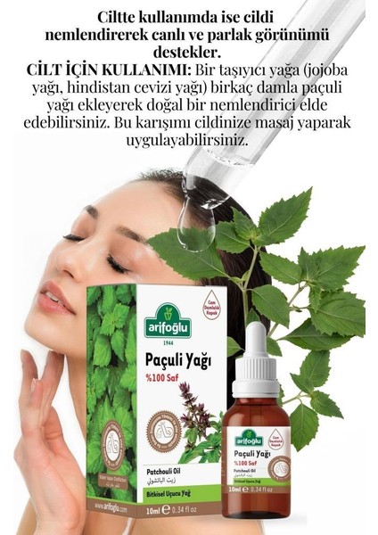 Paçuli Yağı Saf 10ML Patchouli Essential Oil