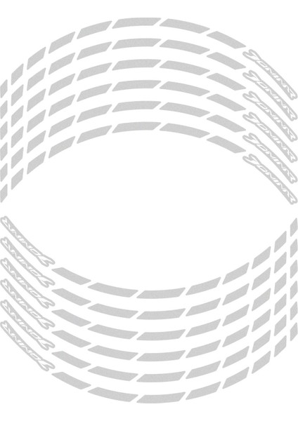 Bajaj Dominar 250 / 400 2017-2024 Uyumlu Jant Şeridi Reflektif Gri