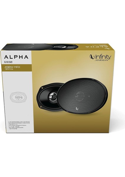 Alpha 6930 490 Watt Hoparlör (6"x9") 70W Rms