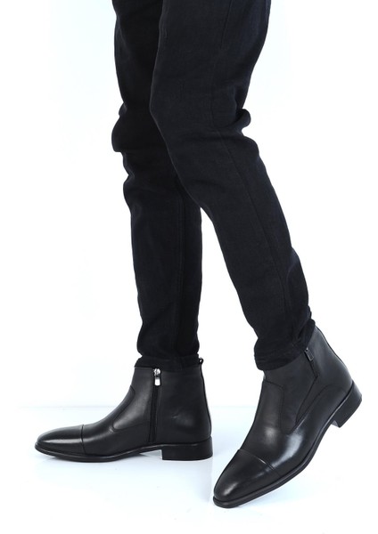 Crısso B429 Kauçuk Deri Erkek Bot Ayakkabı