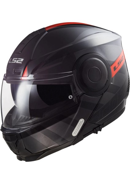 Scope Hamr Mat Siyah-Kırmızı Kask