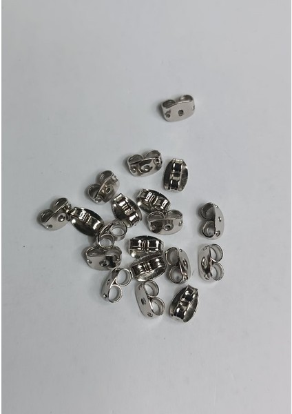 Nikel Kaplama Kelebek Tipi Küpe Arkalığı Tıkacı 5000 Adet