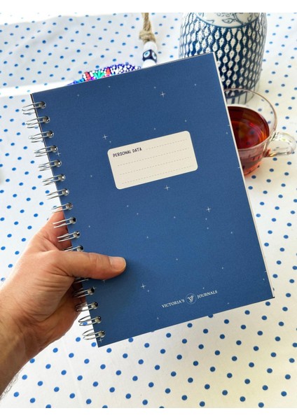 Spiralli Defter Sert Kapak 192 Sayfa 96 Yaprak 17X24 cm 90GR. Kareli