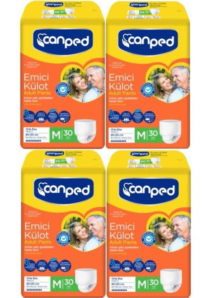 Emici Külot M-Orta Boy 30'lu x 4 Paket
