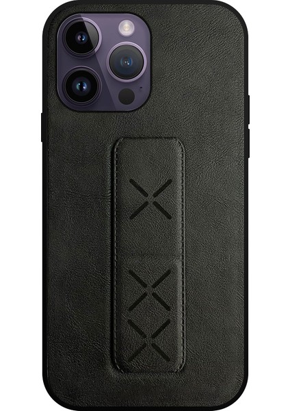 iPhone 14 Pro Max Kılıf Hialus Stant Tutuculu Deri Kapak
