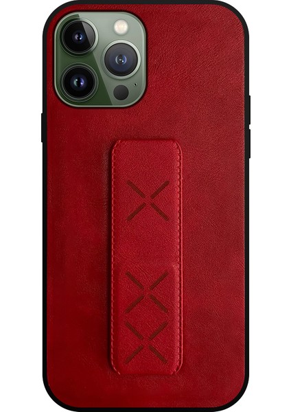 iPhone 13 Pro Max Kılıf Hialus Stant Tutuculu Deri Kapak