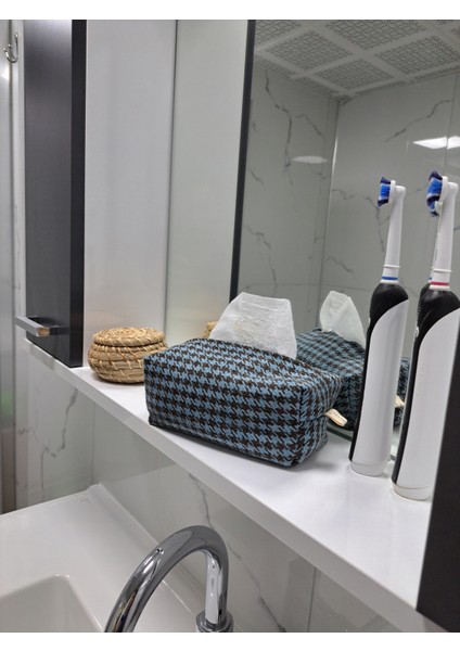 El Yapımı Peçetelik Islak Mendil ve Aksesuar Kılıf Çanta Mavi modelleri