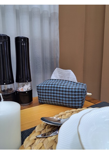 El Yapımı Peçetelik Islak Mendil ve Aksesuar Kılıf Çanta Mavi fırsatları
