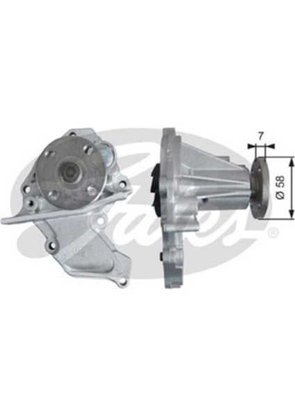 Ford Fiesta 1.4 Benzinli Devirdaim Su Pompası 2002-2005 Gates