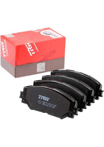 Toyota Auris Ön Fren Balatası 2007-2012 Trw Takım Benzinli