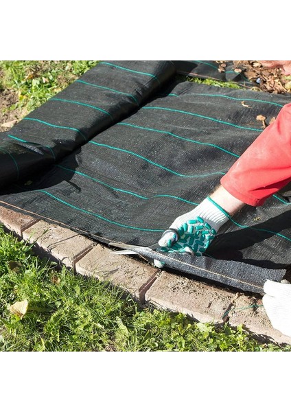Mgf Yabani Ot Kontrol Bahçe Örtüsü-Çim Sınırlayıcı Bezi-Malçlama Bahçe Keçesi Kesilebilir Bariyer Jüt Kumaş fırsatları