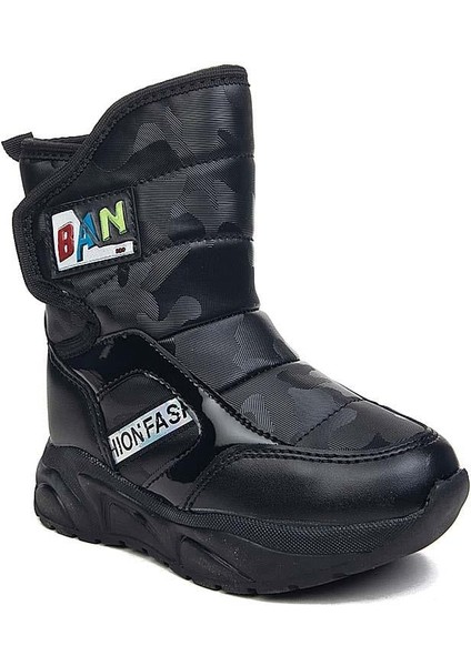Termal Kürklü Çocuk Kışlık Kar Bot Ayakkabı Siyah fiyatları