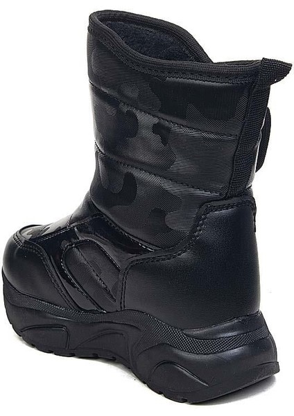 Termal Kürklü Çocuk Kışlık Kar Bot Ayakkabı Siyah modelleri