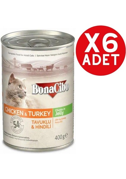Jöleli Tavuk ve Hindili Yaş Kedi Maması