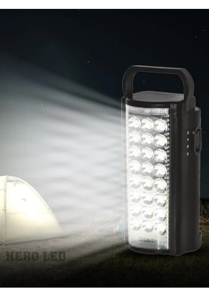 24 Ledli Taşınabilir LED Işıldak Kamp Feneri El Feneri