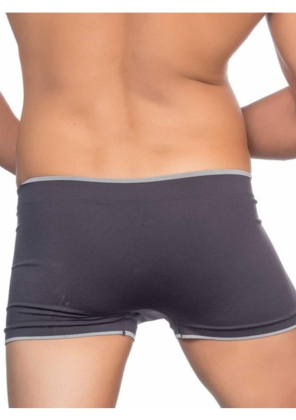 Yumuşacık Terletmeyen Soft Desenli Renkli Erkek Boxer Iç Çamaşır Antrasit fiyatları