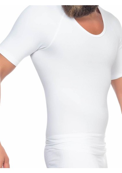 Beyaz Emay Dikişsiz Seamless Yarım Kol Göbek Saklayıcı Atlet Korse Beyaz fiyatları