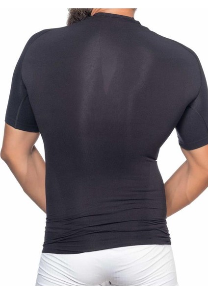 Emay Dikişsiz Seamless Yarım Kol Göbek Saklayıcı Atlet Korse Siyah modelleri