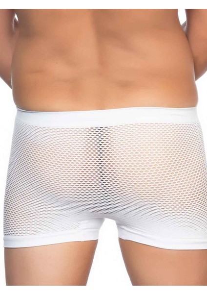 Emay Fileli Soft Yumuşak Özel Tasarım Erkek Boxer Beyaz modelleri