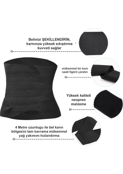 Terleticiii Termal Sauna Göbek Bel Incelten Sıkılaştıran Terleten Yağğ Yakma Kemeri indirimleri
