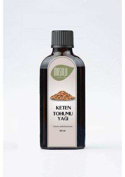 Soğuk Pres Keten Tohumu Yağı 100 Ml. (Flax Seed Carrier Oil)