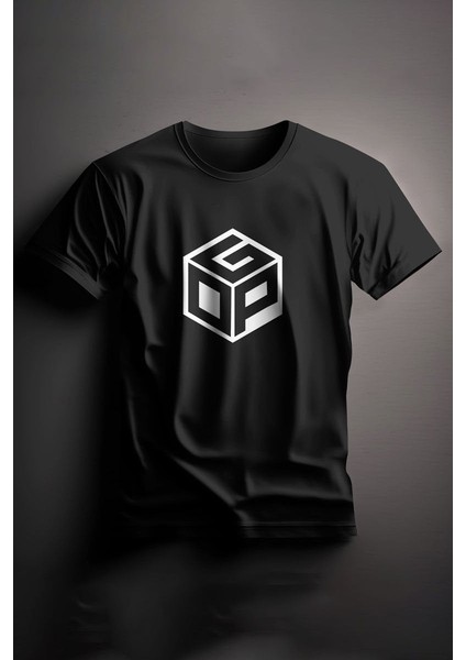 Unisex Baskılı Siyah Tişört Gop Xl