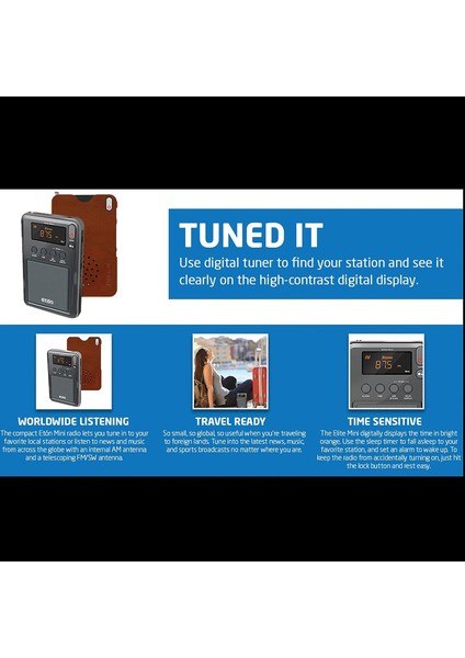 Elite Mini Kompakt Am/fm/kısa Dalga Radyo